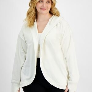 Ideology Cream Oversized Long Sleeve Hoodie